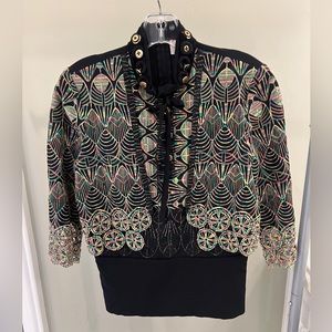 Mayle embroidered Blouse - Size 6 (runs small)